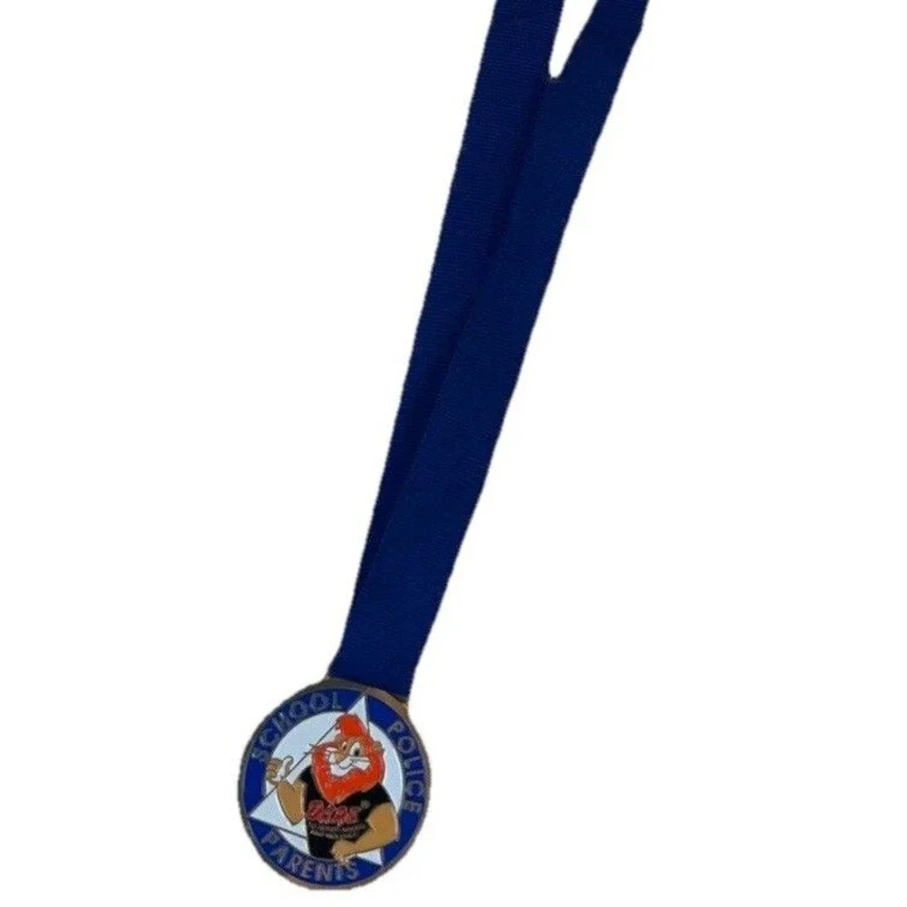 DARE Drug Abuse Medal Resistance Education Metal School Police Parents Lanyard
